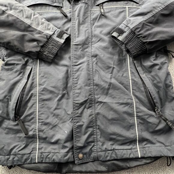 Helly Hansen Jacket Adult Medium Gray Full Zip Long Sleeve Outdoor Casual Men's - Picture 6 of 15